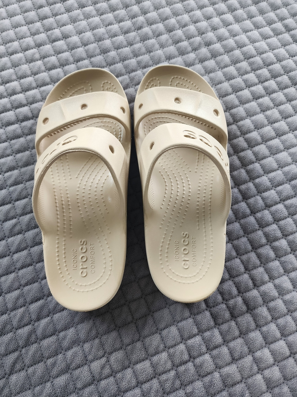 Crocs Cream Baya Platform Slide Sandal
